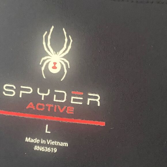 SPYDER Black High Rise Leggings. Size Large. - Picture 7 of 8